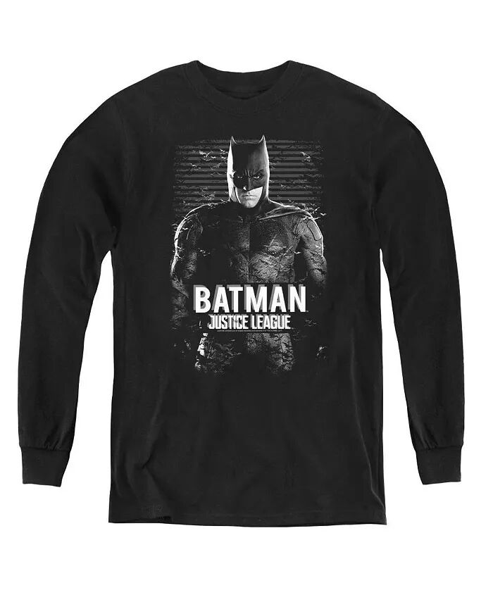 

Толстовка с длинным рукавом для мальчиков с изображением Бэтмена Justice League, черный