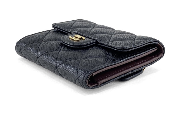 Chanel Кошелек из телячьей кожи, женский, черный — фото 4