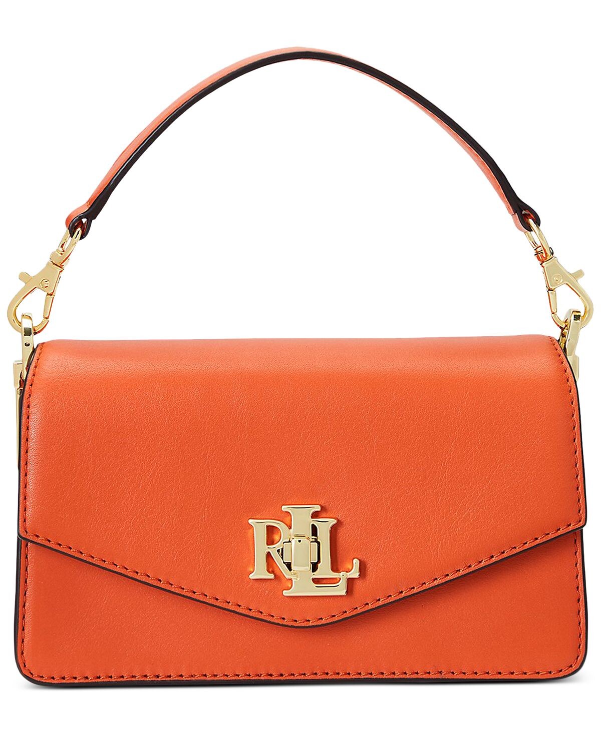 

Маленькая кожаная сумка-трансформер Tayler через плечо Lauren Ralph Lauren