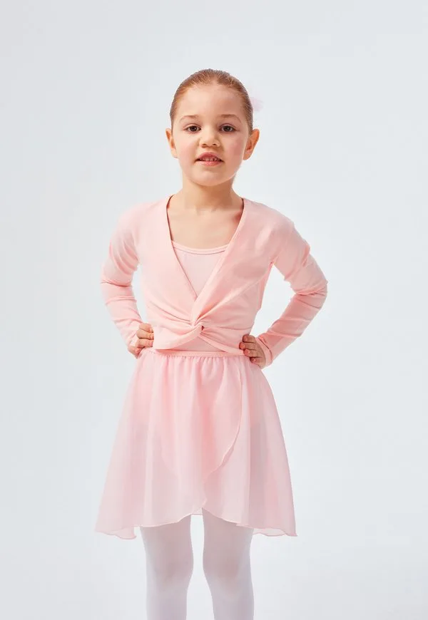 Топ с длинными рукавами mia mit twist Tanzmuster, Ballett Rosa — фото 2