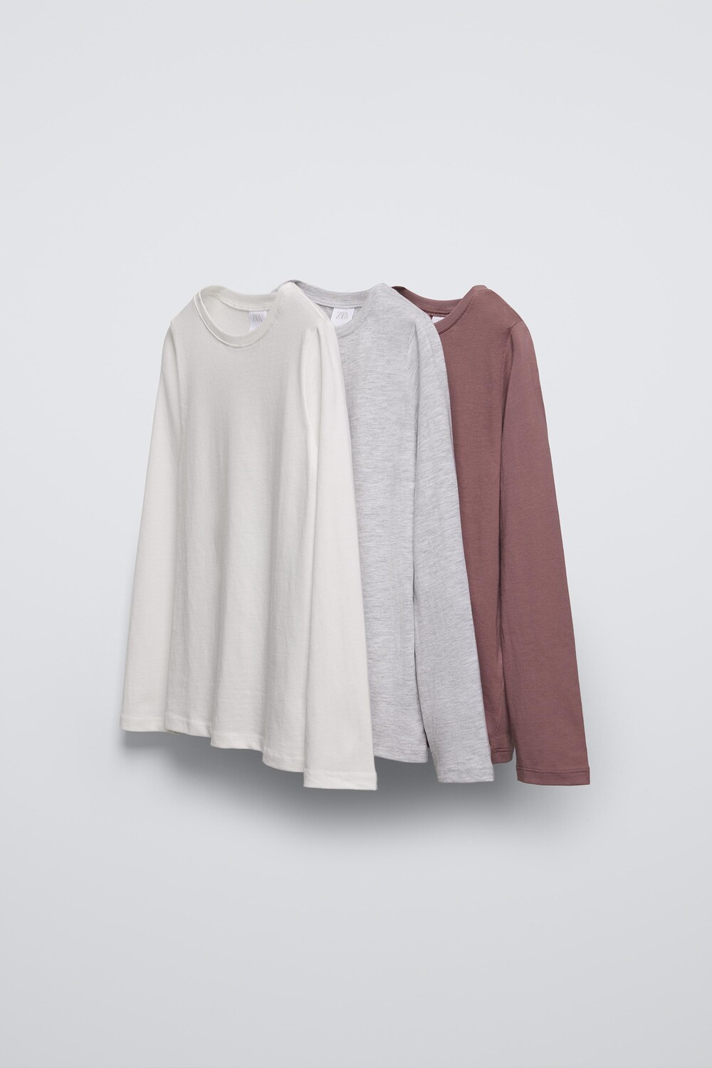 

Упаковка из 3 однотонных футболок ZARA, цвет various