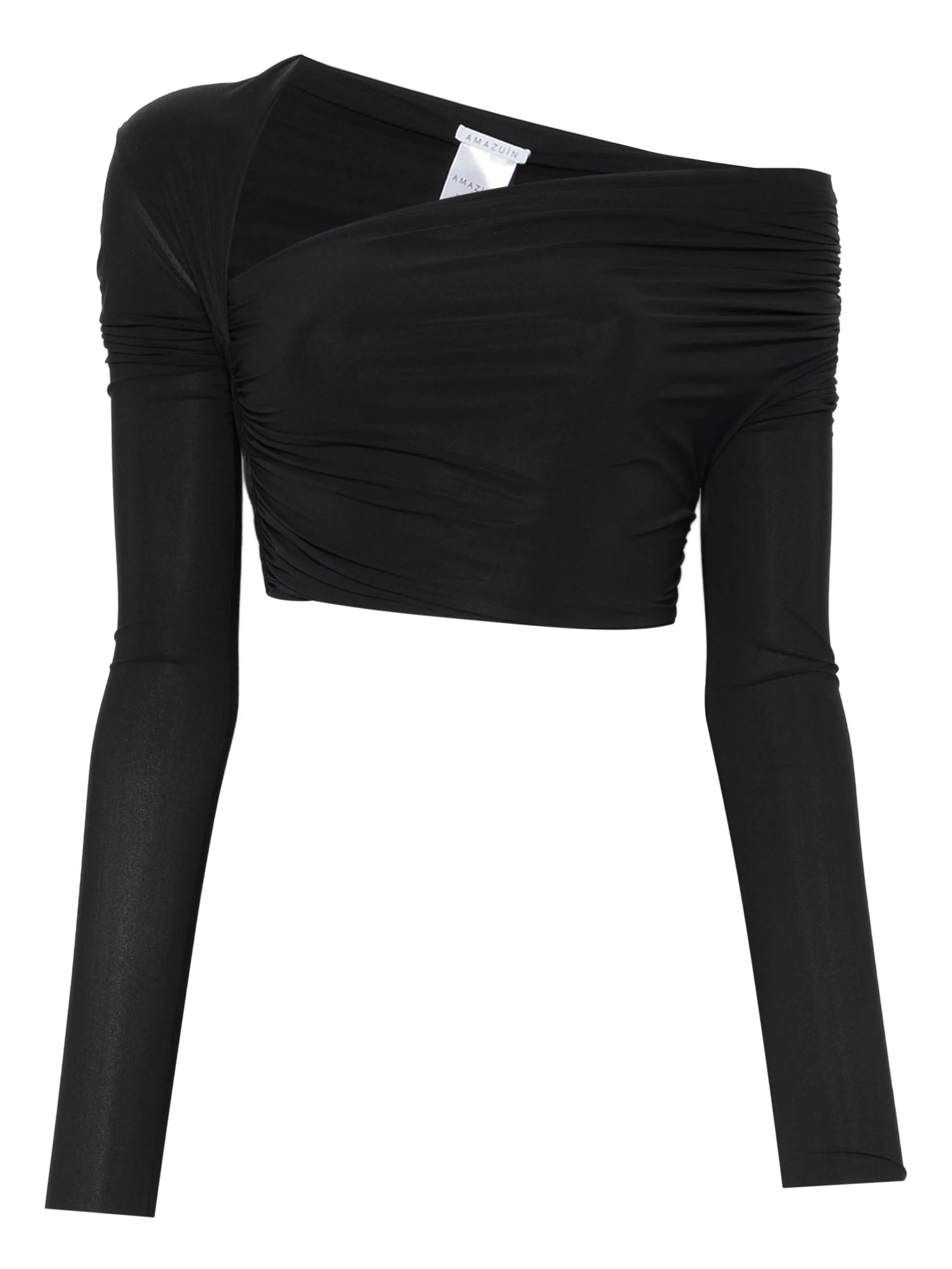 

Блузка асимметричного кроя Amazuìn, черный