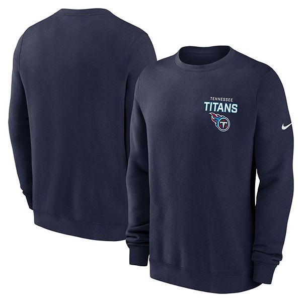Мужской свитшот primetime club fleece цвета navy tennessee titans Nike — фото 2