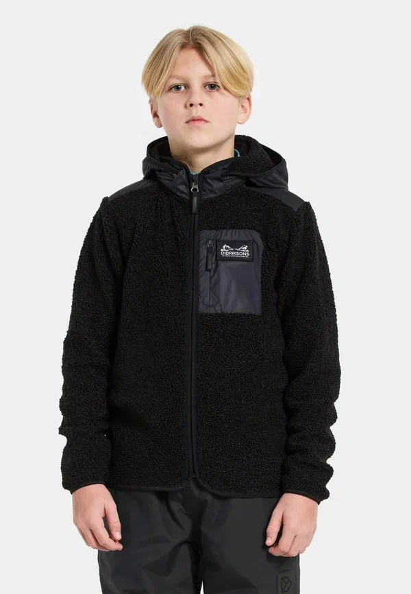 Куртка флисовая Exa full zip fleece jacket Didriksons, черный — фото 2