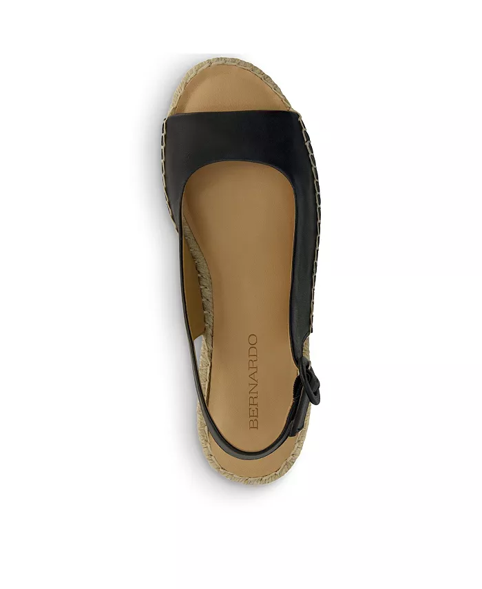 Бернардо Мелайла Эспадрильи на клиновидной подошве Bernardo Footwear, черный — фото 4