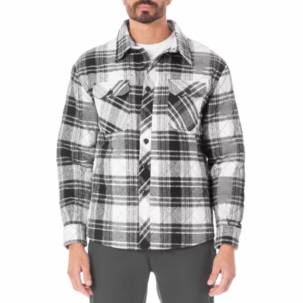 

Мужская стеганая фланелевая куртка-рубашка Smith'S Workwear, цвет black cream
