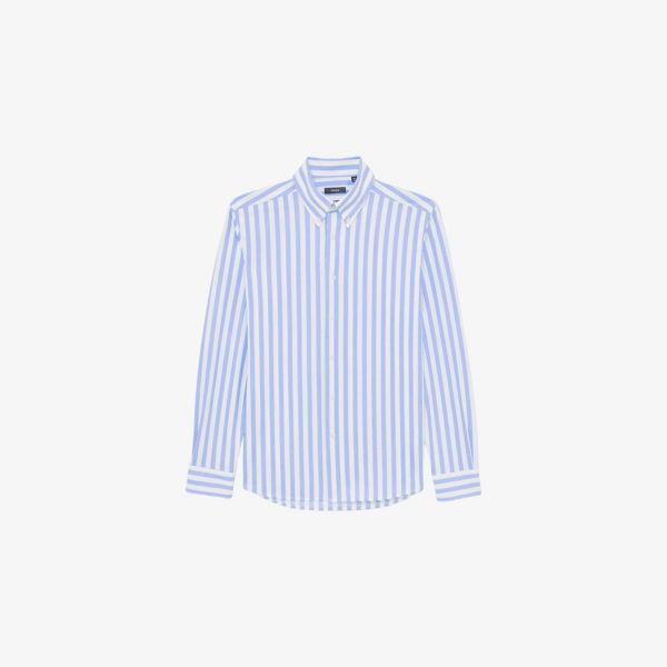 

Рубашка Reiss в полоску из джерси, голубой