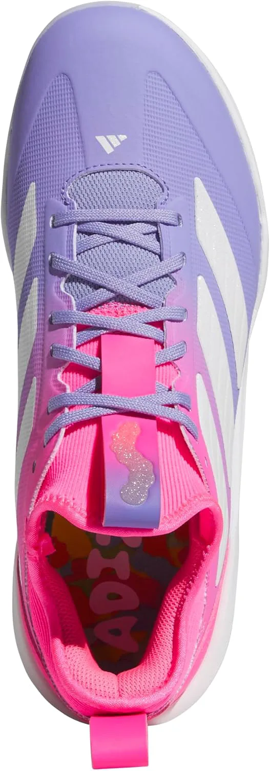 Мужские бейсбольные кроссовки Adidas Adizero Impact TPU Candy, розовый/белый/светло-фиолетовый — фото 3
