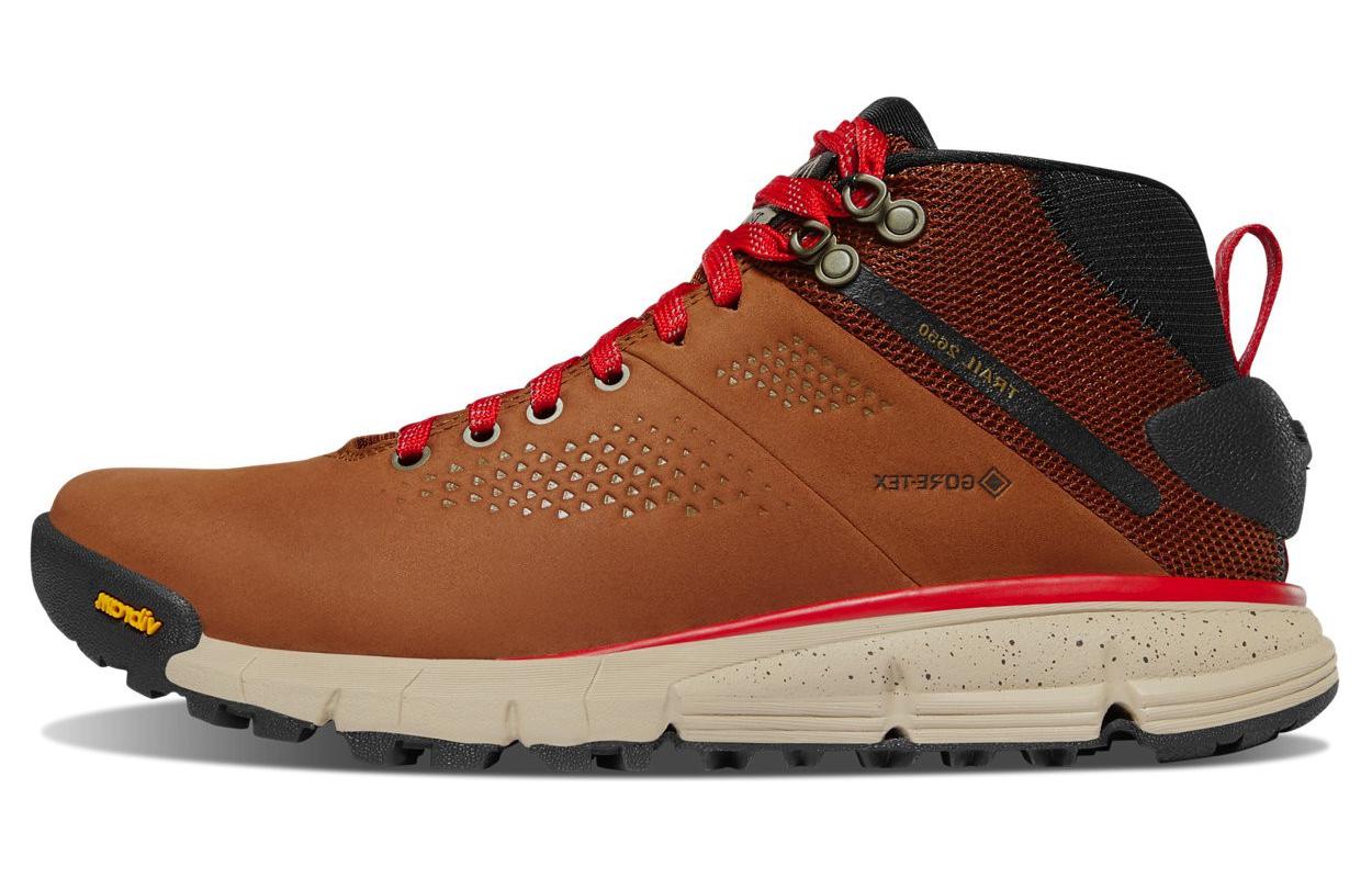 

Danner Тропические 2650 Амортизирующие нескользящие влагозащищенные облегченные полувысокие походные треккинговые туфли женские коричнево-красные, цвет Brown Red