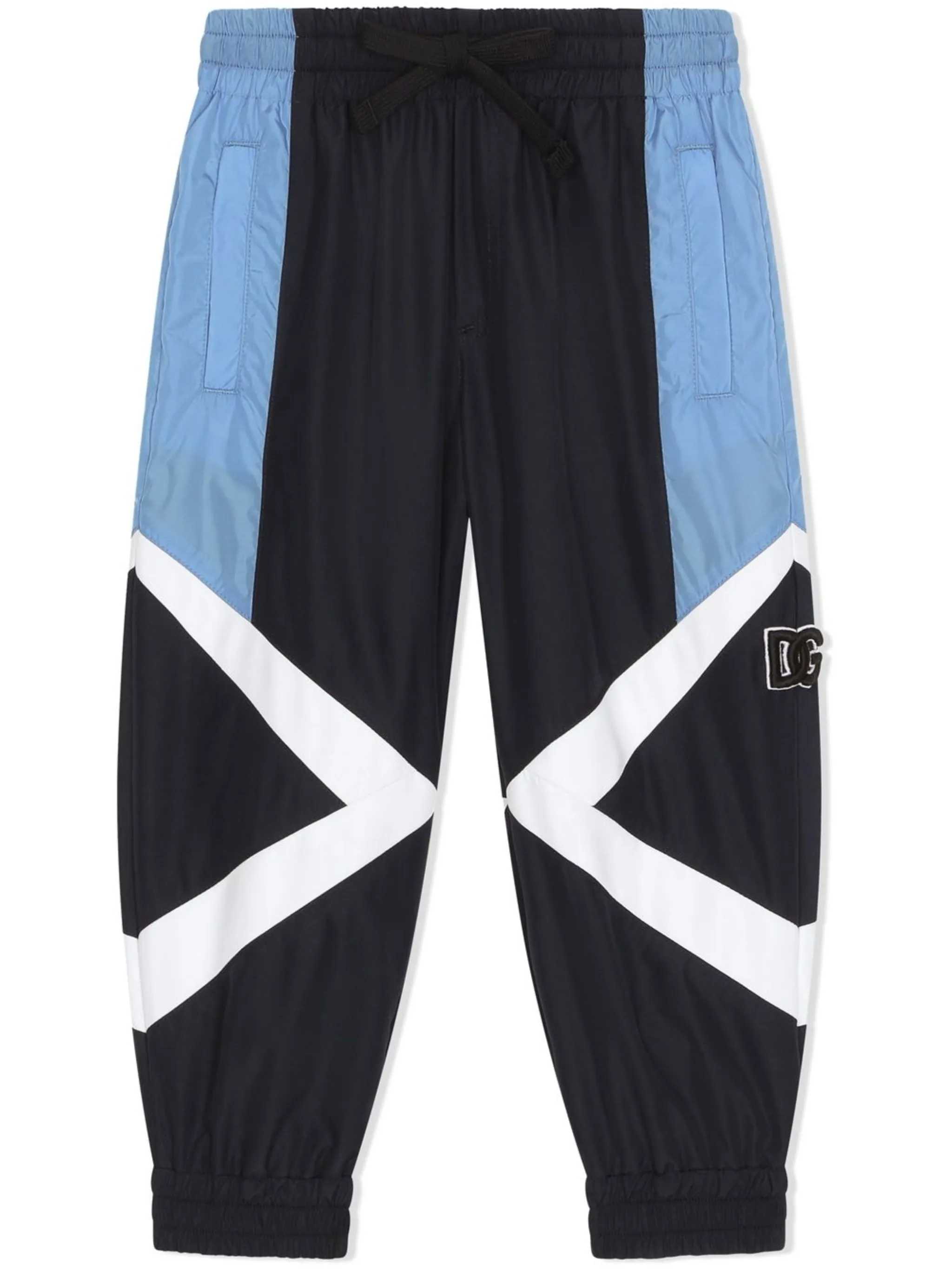 

Спортивные брюки в стиле колор-блок Dolce & Gabbana Kids, синий