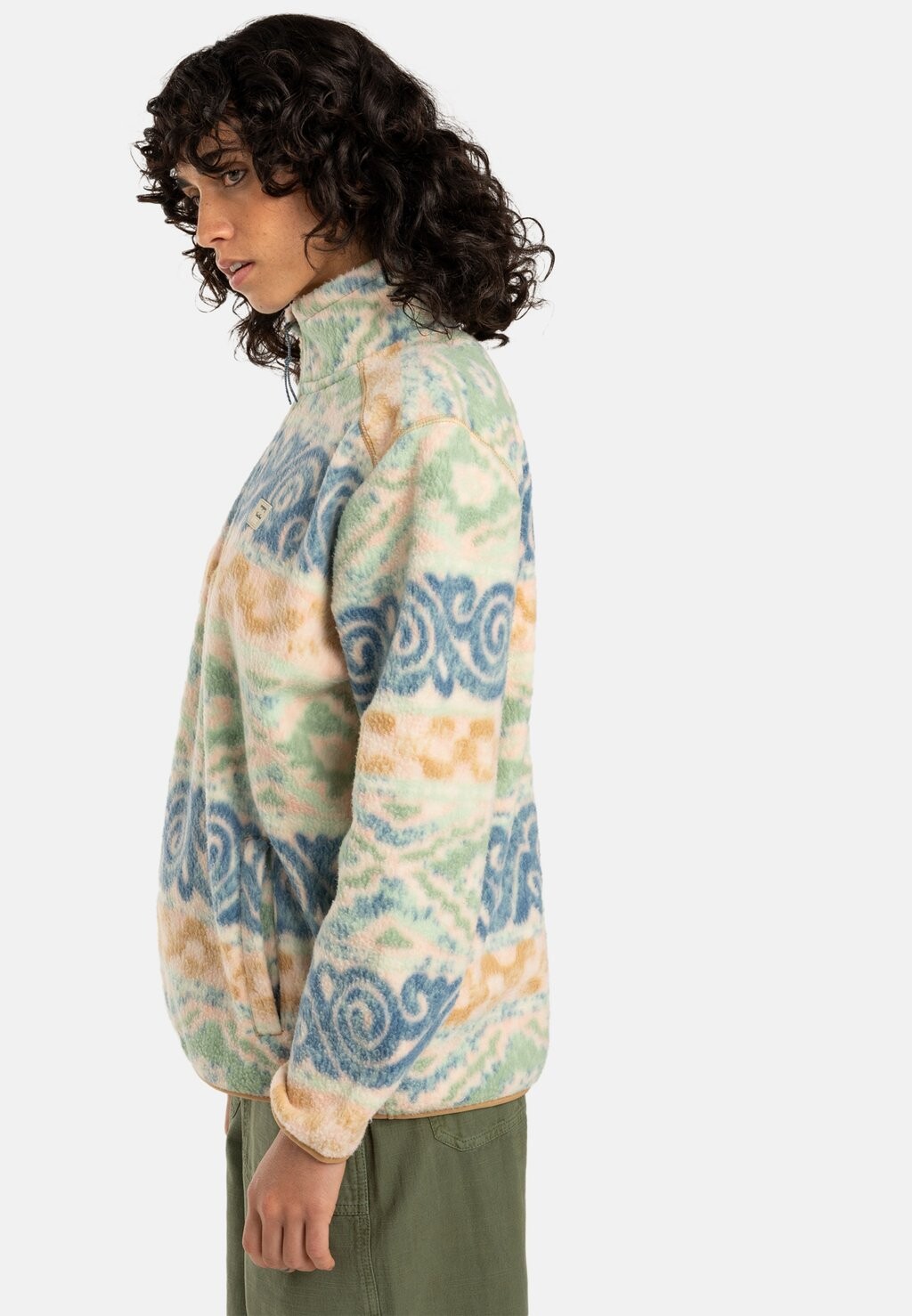 

Флисовый джемпер BOUNDARY MOCK 3 Billabong, светло-зеленый