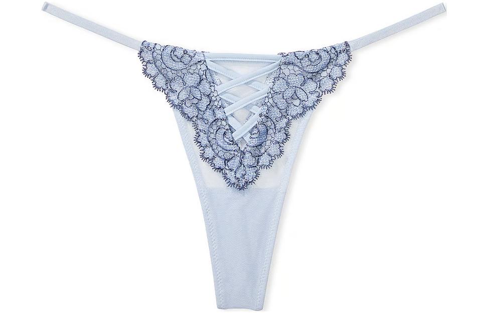 

DREAM ANGELS Бохо Цветочные Стринги/Трусы Женские 1 Штука Синий Victoria's Secret