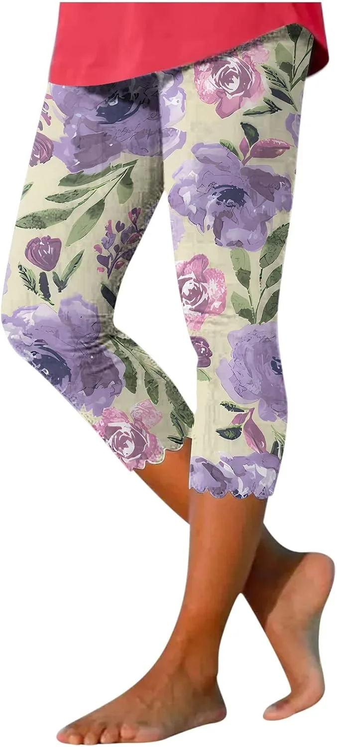 

maisdgop женские капри для лета с леопардовым принтом