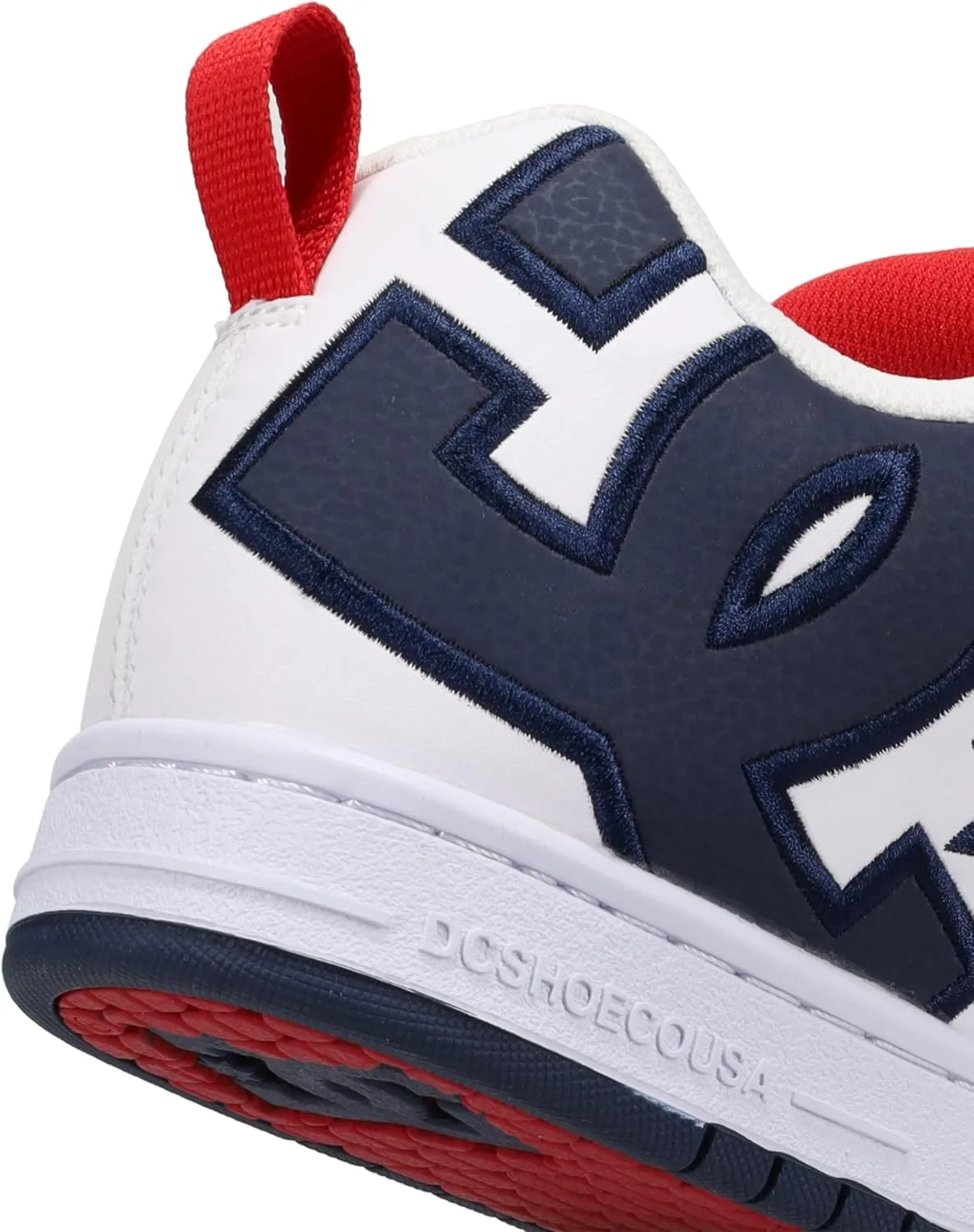 Мужские кроссовки DC Shoes Net Amazon Renewed, белый/красный — фото 2