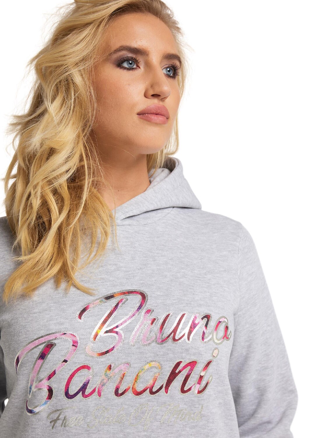 

Толстовка Bruno Banani Hoodie ohne Reißverschluss BRYANT, цвет Grau/Melange