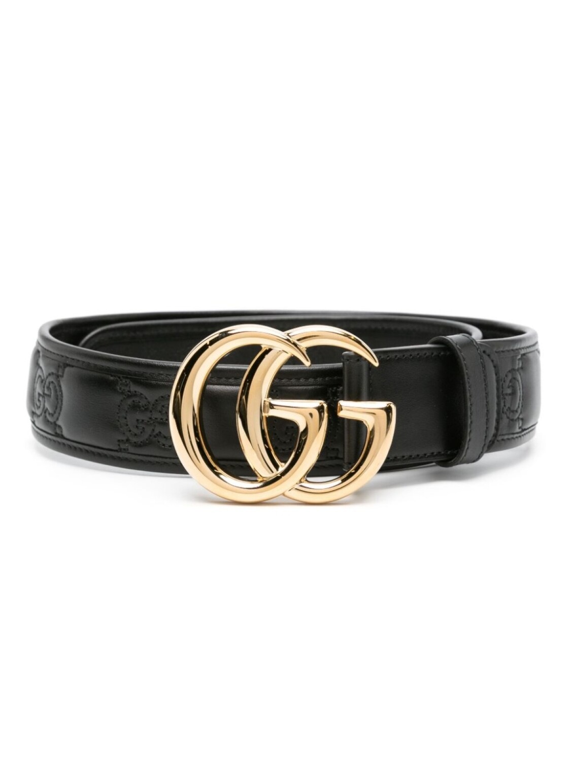 

Gucci ремень GG Marmont из кожи Matelassé, черный