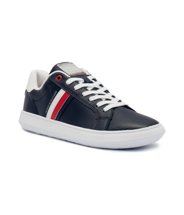 

Кеды мужские Tommy Hilfiger кожаные с полосками, синий