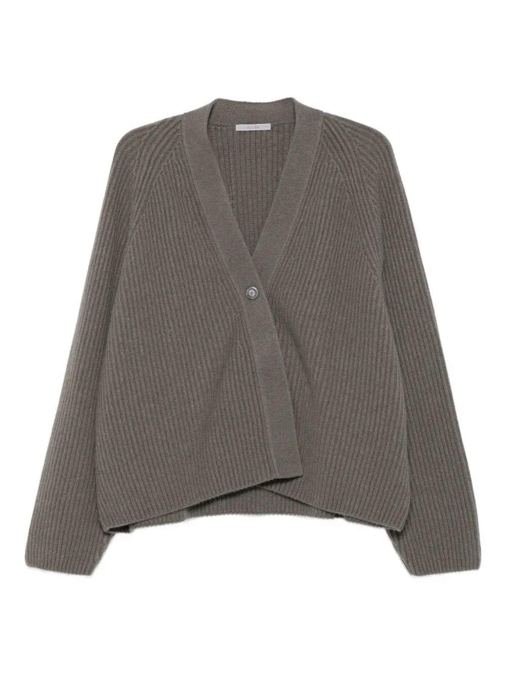

Кардиган в рубчик с V-образным вырезом Dusan, серый