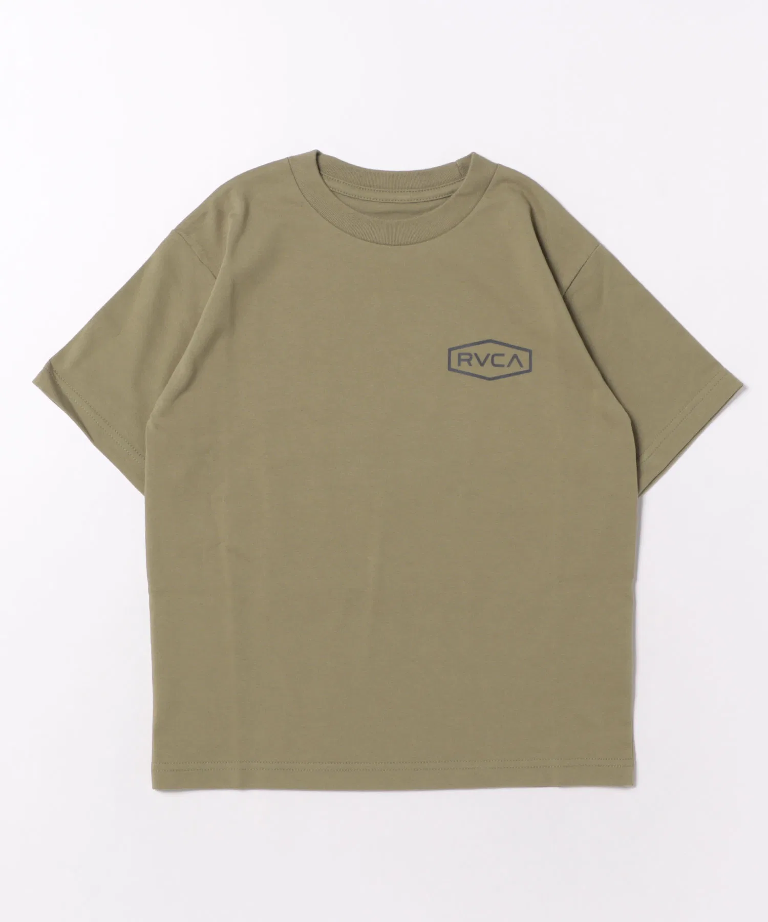 Детская футболка RVCA Ranger Box с логотипом бежевая