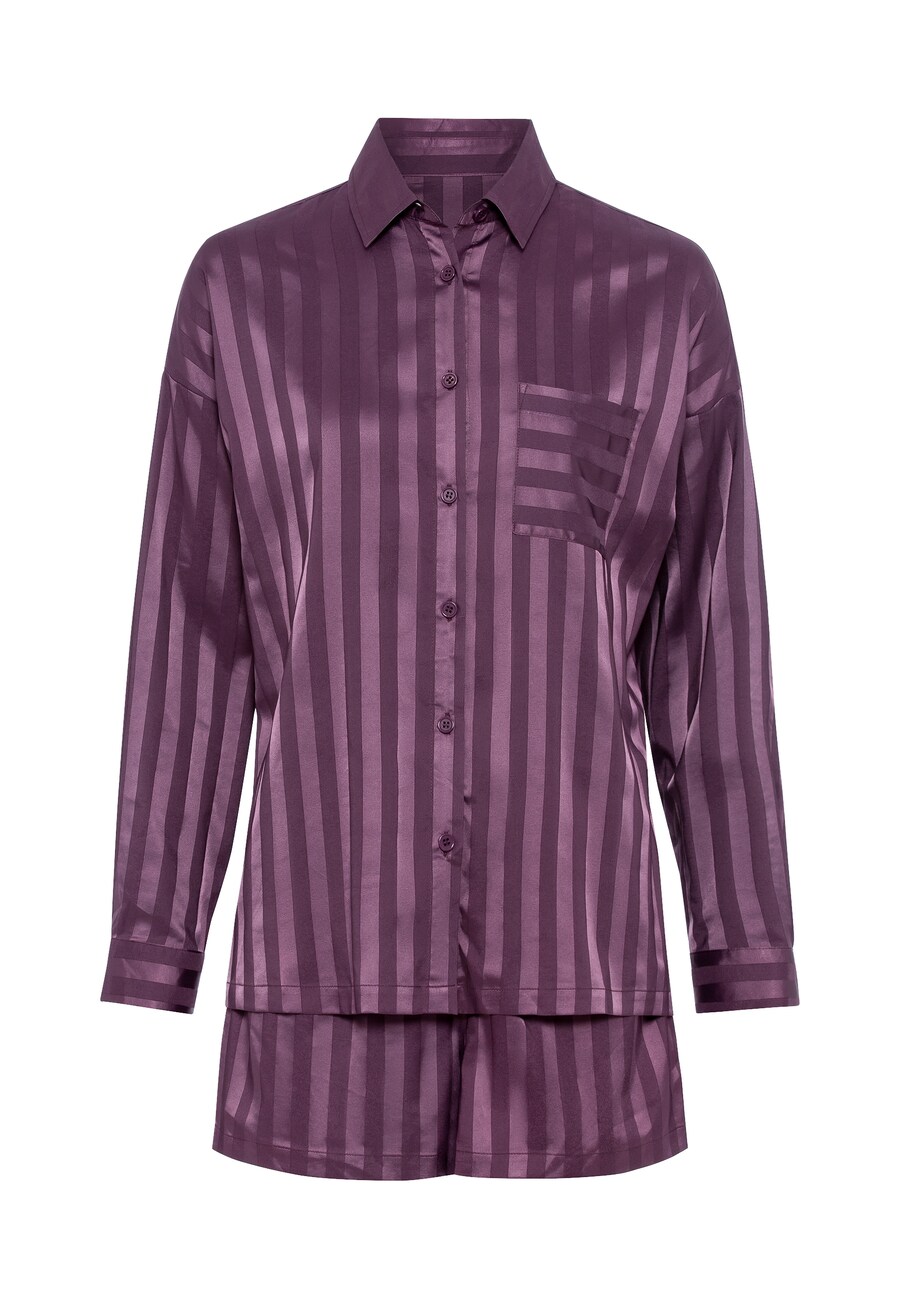 

Пижама LSCN by LASCANA Short Pajama Set, темно-фиолетовый