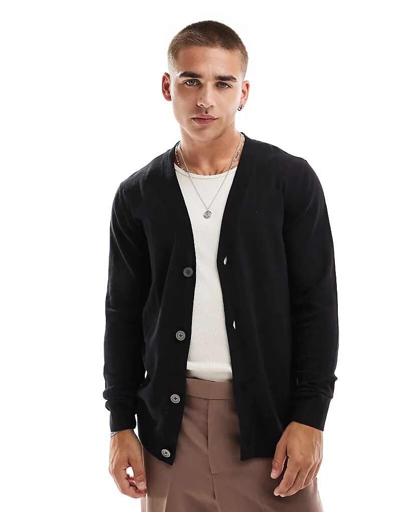 

Легкий кардиган черного цвета Jack & Jones