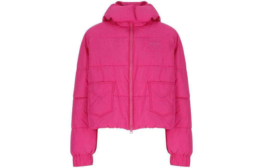 

Куртка-пуховик с капюшоном и вышитым логотипом MOSCHINO, фуксия, Розовый, Куртка-пуховик с капюшоном и вышитым логотипом MOSCHINO, фуксия
