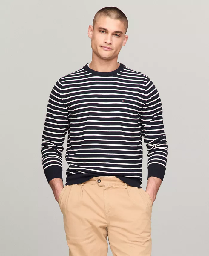 

Мужской базовый свитер с круглым вырезом Essential Solid Crew Neck Tommy Hilfiger, мультиколор