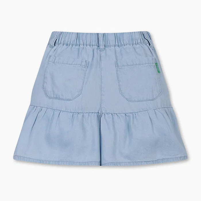 Детские светло-голубые кюлоты из тенсела от Benetton Kids — фото 2