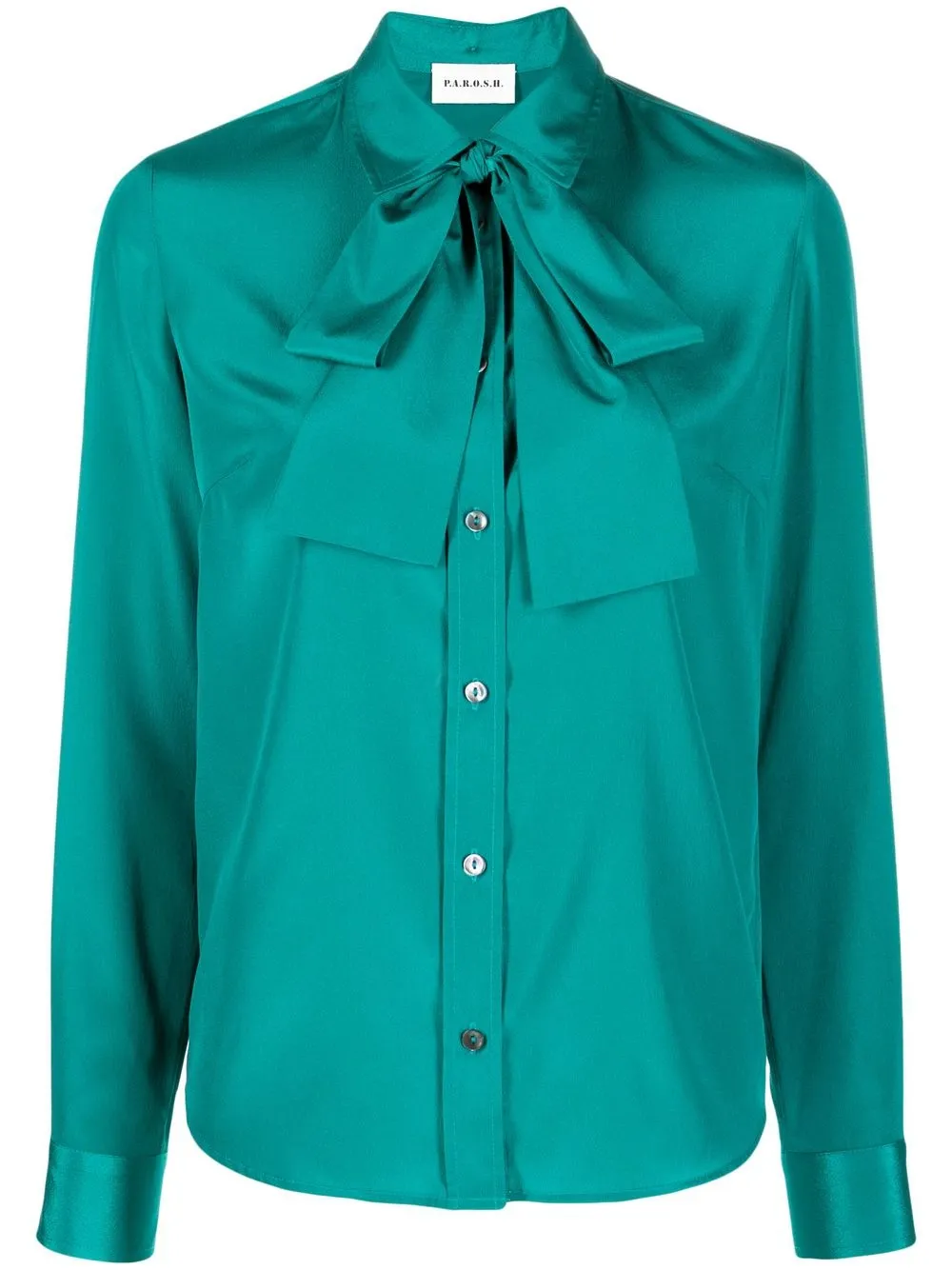 

Блузка с бантом P.A.R.O.S.H., зеленый