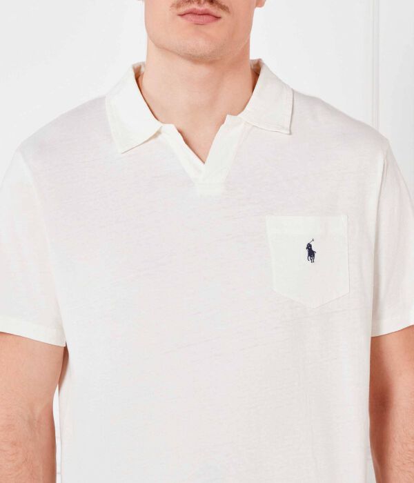 Рубашка поло Regular fit Polo Ralph Lauren, белый — фото 4