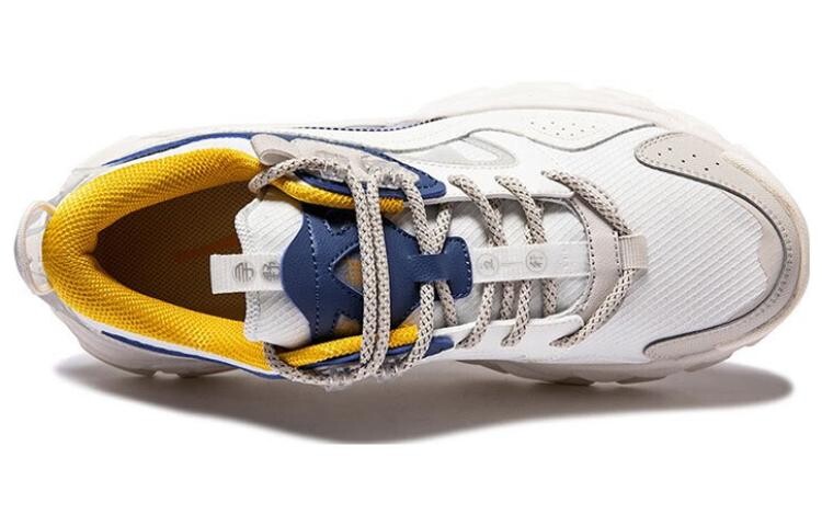 Kunlun Five Elements Lifestyle Shoes Men Low-Top, мужские кроссовки, Белый/Синий/Желтый Erke — фото 4