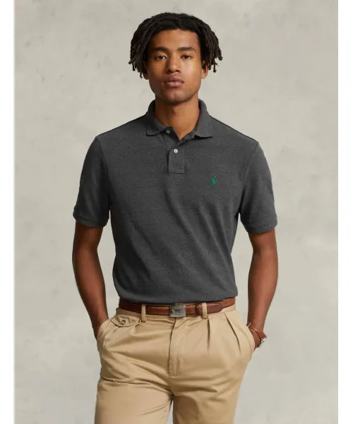 

Футболка поло Slim fit Polo Ralph Lauren, серый