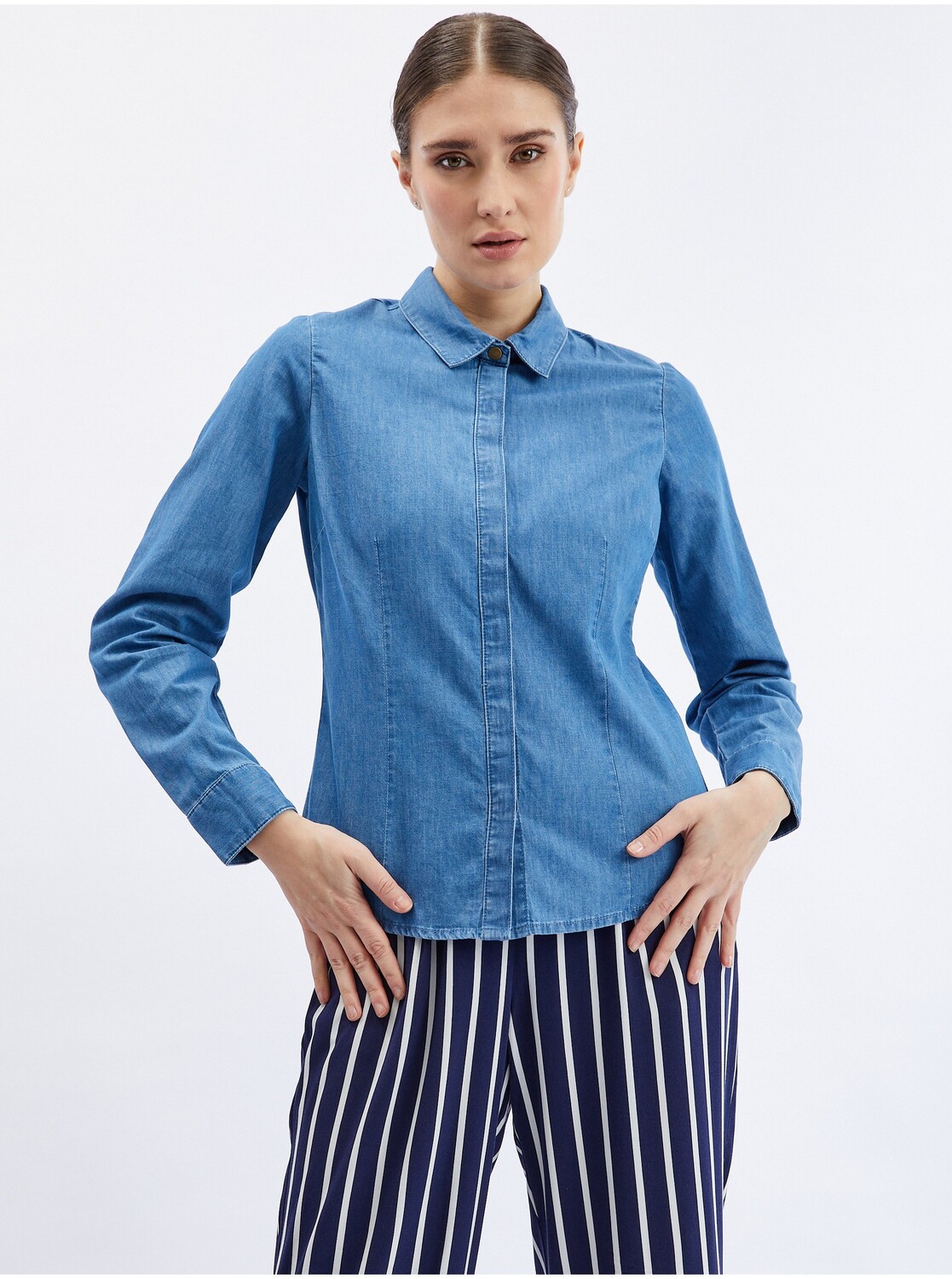 

Блуза orsay Jeans Hemd, синий