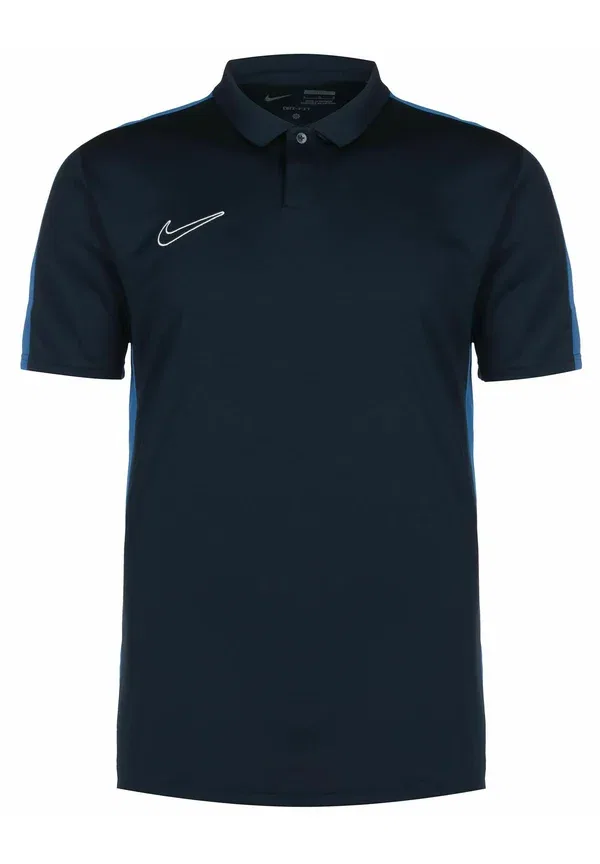 Поло Nike Performance Academy 23, цвет обсидиановый королевский синий/белый