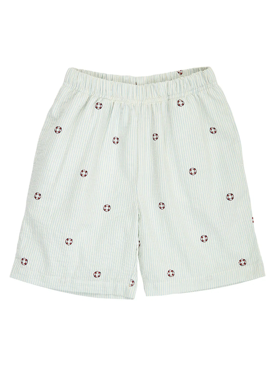 Шорты Müsli by GREEN COTTON Regular Pants 1536035400 кремового и зеленого цвета