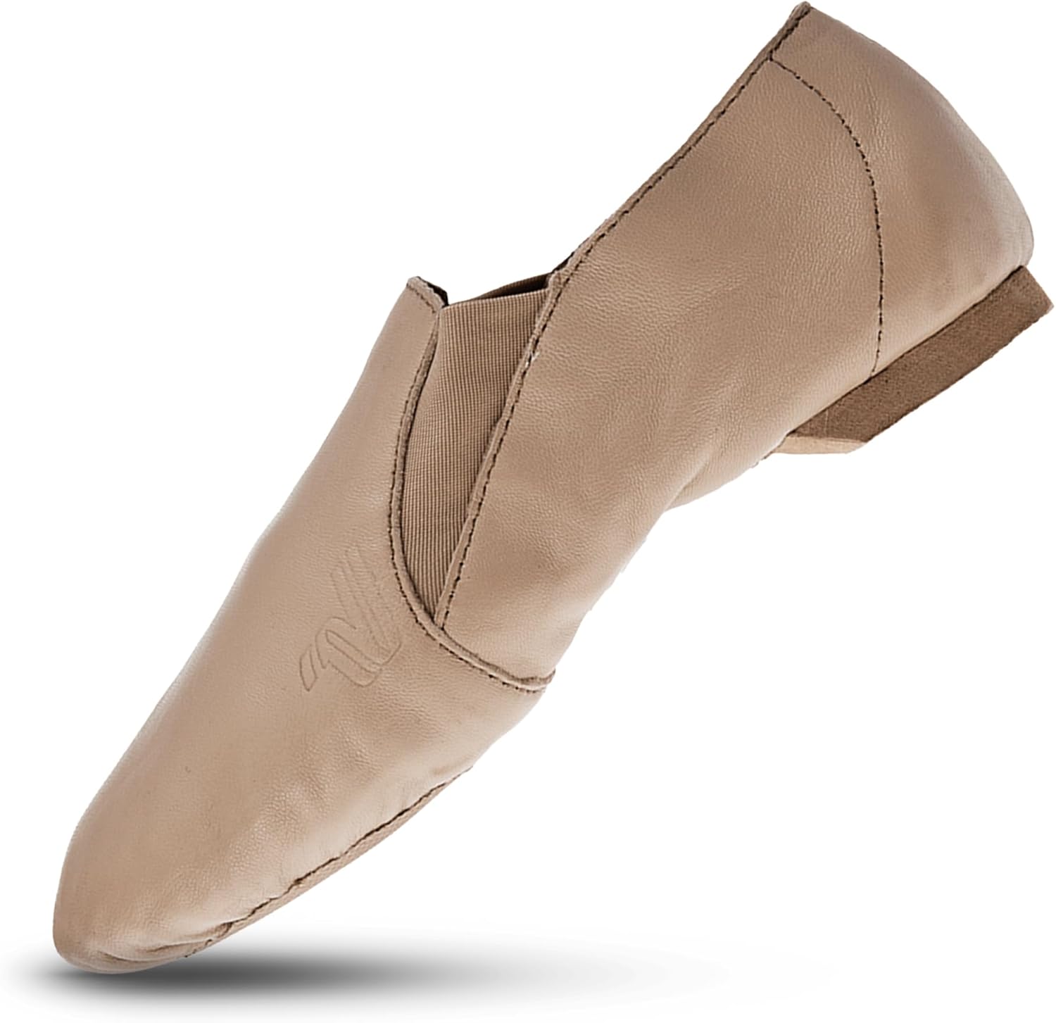 

Танцевальные и джазовые туфли Varsity Spirit Strut черно-коричневые с раздельной подошвой, на липучке, кожаные