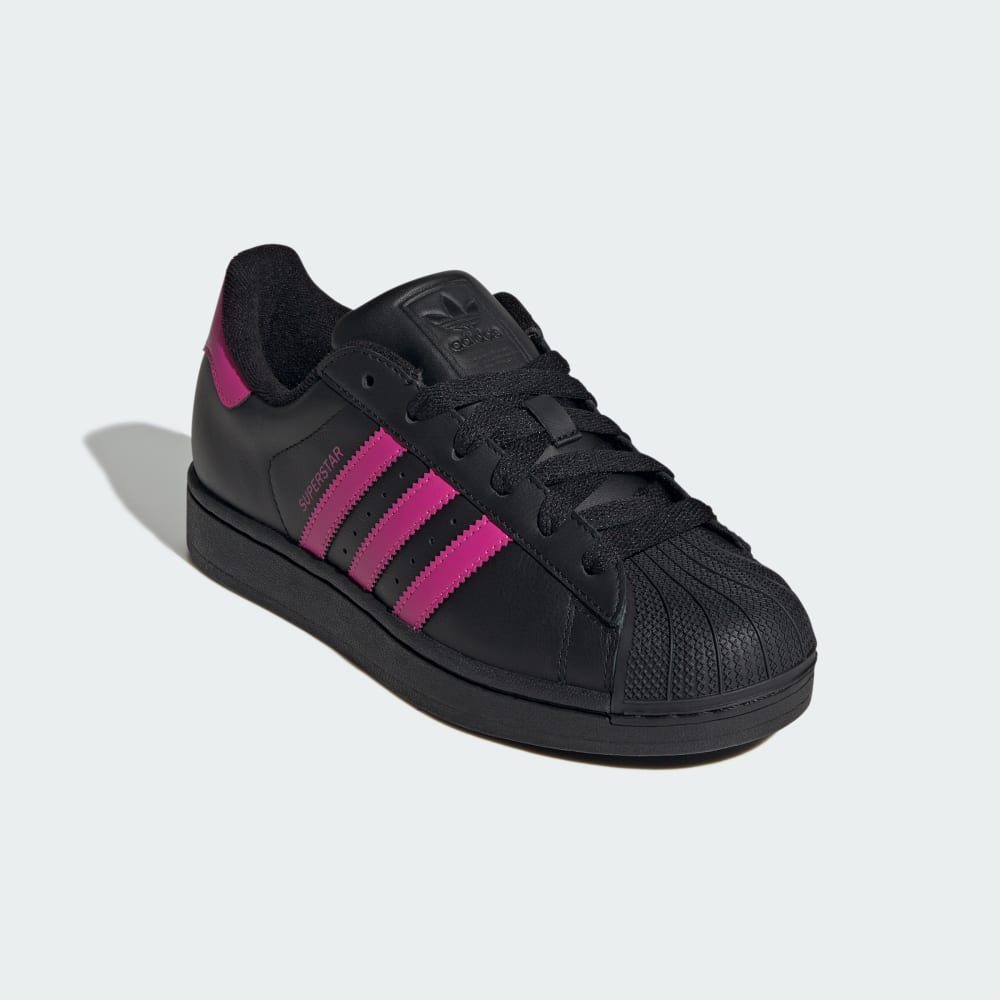 Кроссовки Adidas Superstar II Shoes, цвет Core Black/Semi Lucid Fuchsia/Core Black — фото 4