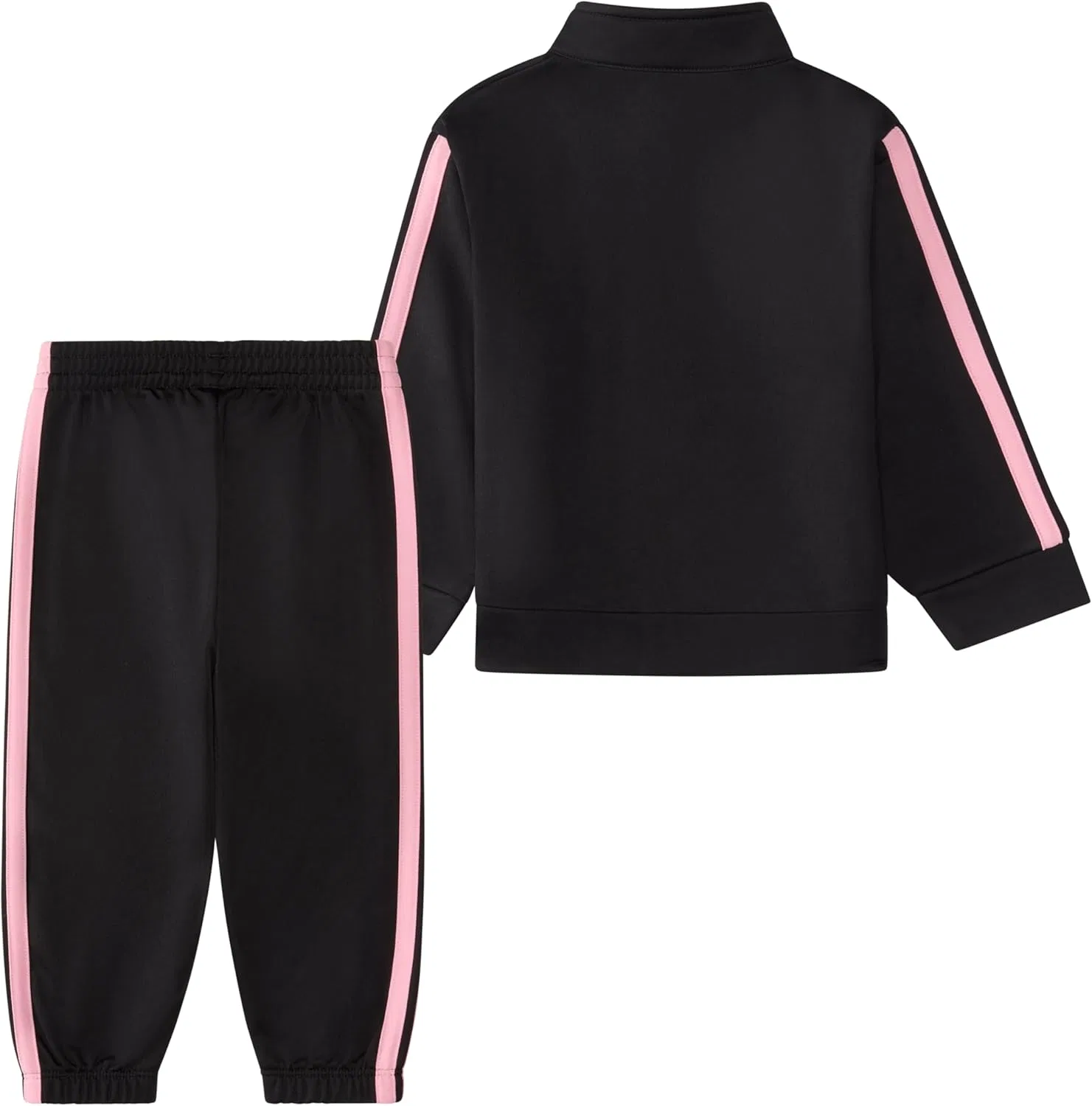 Детский спортивный костюм adidas, куртка и брюки, Black/Light Pink — фото 3