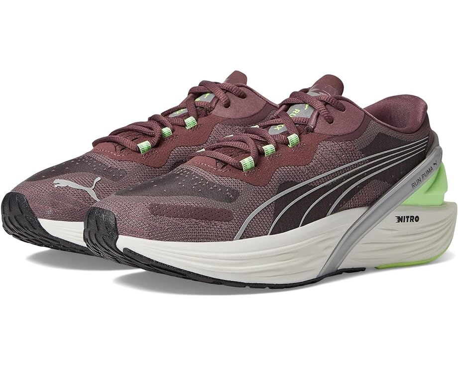 

Кроссовки PUMA Run XX Nitro, цвет Dusty Plum/Fizzy Apple/Metallic Silver