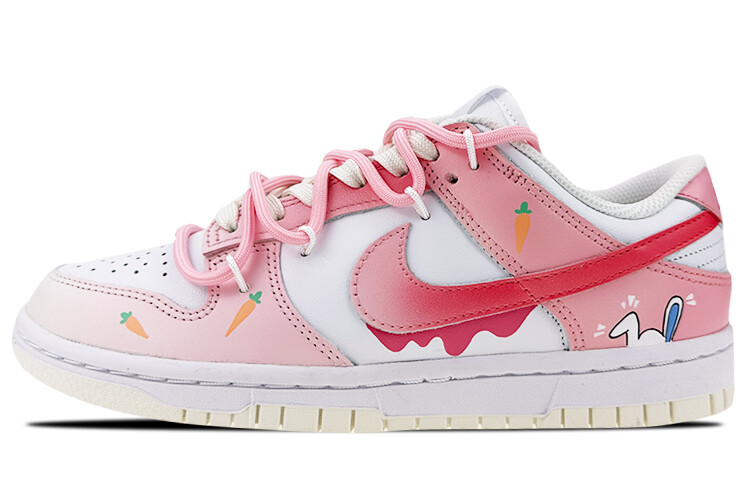 

Кроссовки Nike Dunk Skateboard Shoes Women's Low-Top White Pink