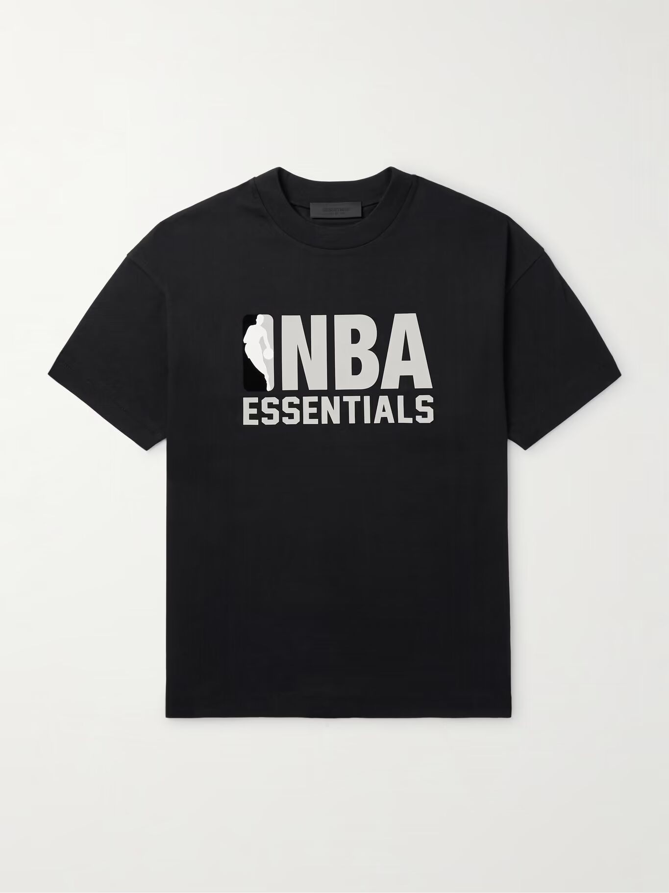 

Футболка НБА из хлопкового джерси с аппликацией FEAR OF GOD ESSENTIALS, черный