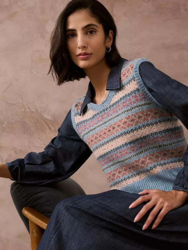 

Топ Brora Fair Isle Wool Tank
