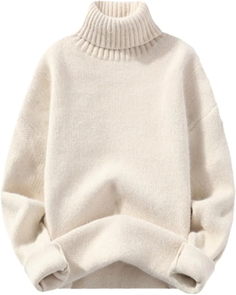 

Мужской свитер с воротником-гольф HEYDHSDC