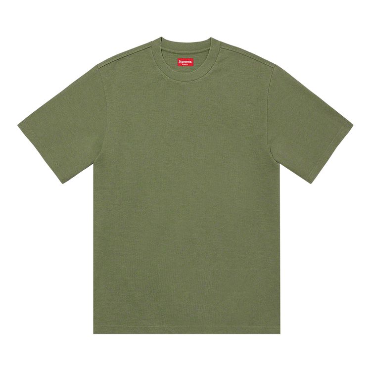 

Топ Supreme Contrast Appliqué Short-Sleeve Top Olive, зеленый