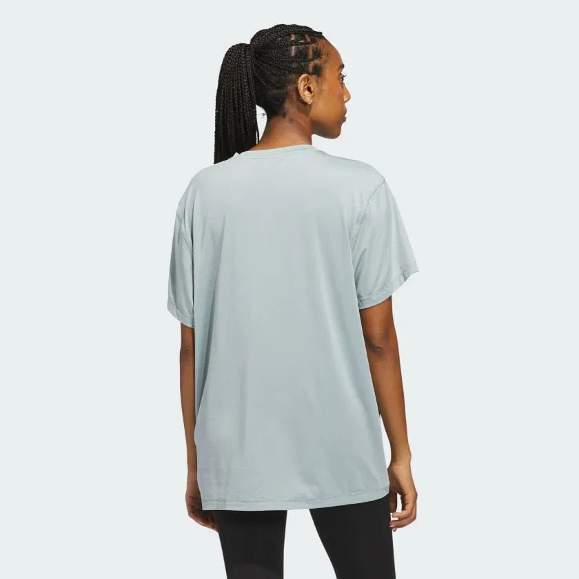 Женская футболка adidas Designed for Train Everyday Workout Tee, Wonder Sage — фото 2