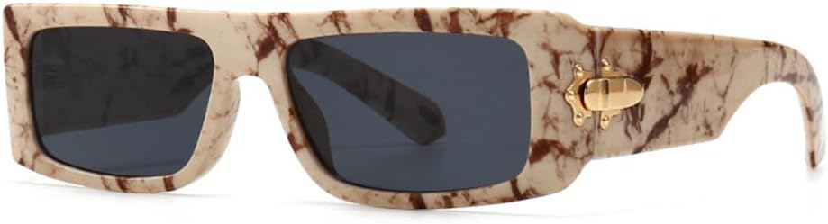 

Винтажные прямоугольные солнцезащитные очки для женщин и мужчин, маленькая оправа, плоская верхняя часть, градиентные солнцезащитные очки для женщин, защита от УФ-излучения UV400 LANGSER, 5