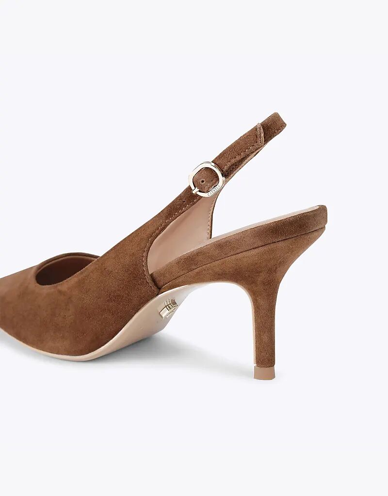 Туфли на каблуке Carvela Spirited из коричневой замши — фото 4