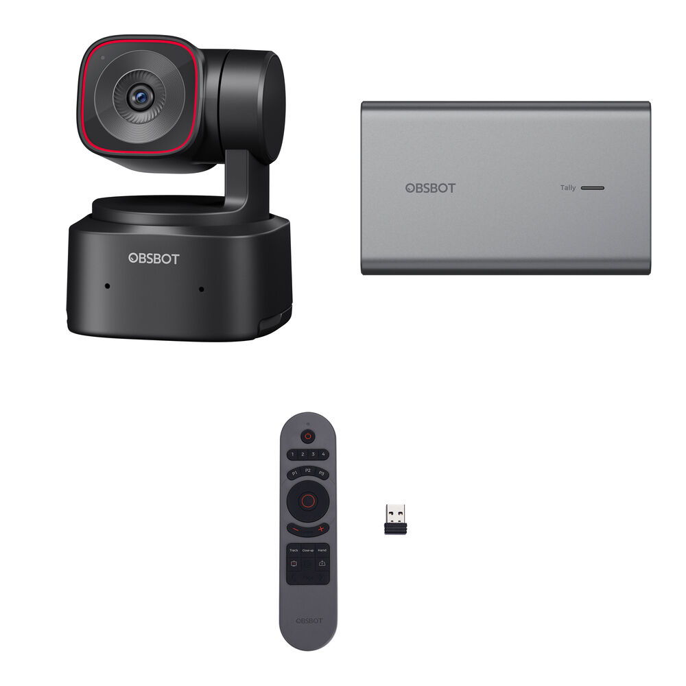 

Веб-камера OBSBOT Tiny 2 Lite AI-Powered 4K PTZ Webcam Kit C.B.8.00013