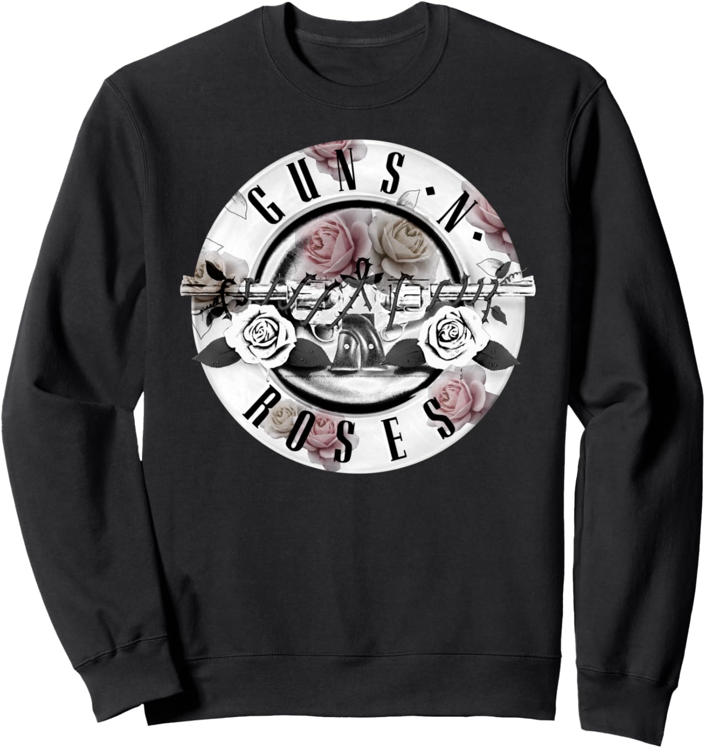 

Толстовка Guns N' Roses с цветочным принтом, черная