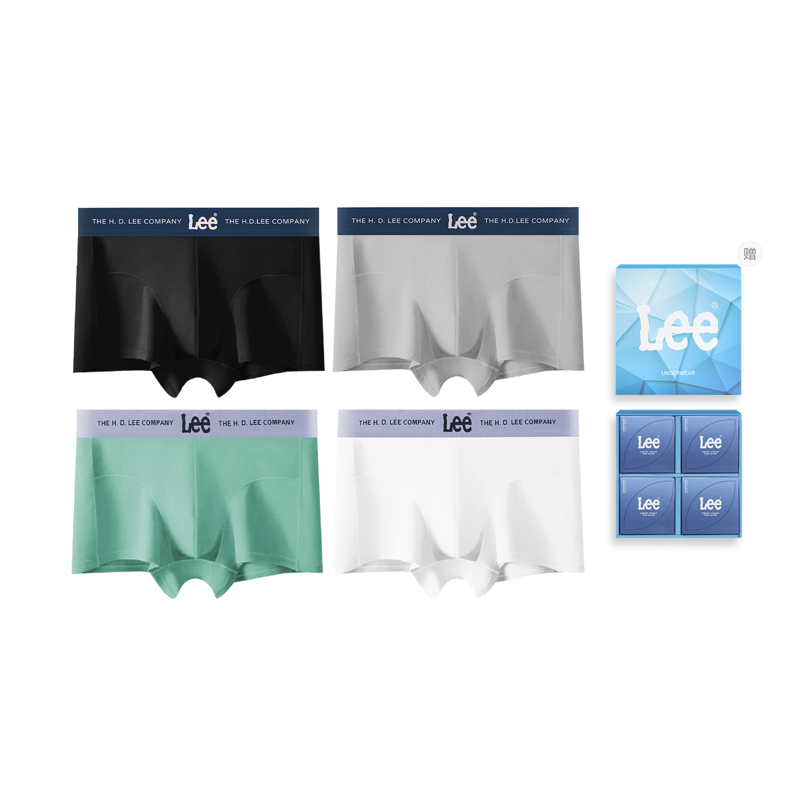 

Классические 101 Underpants мужские боксеры 4 шт Lee, белый